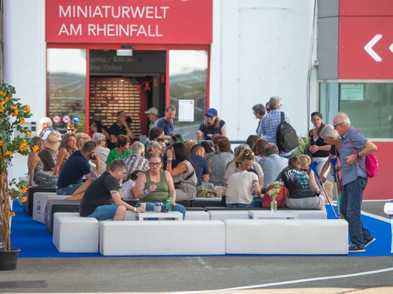 Die Besucher freuten über die vielen Verpflegungsmöglichkeiten