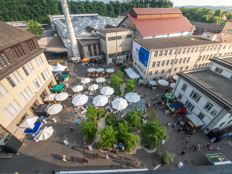 Das gesamte SIG Areal verwandelte sich in ein grosses Festzelt
